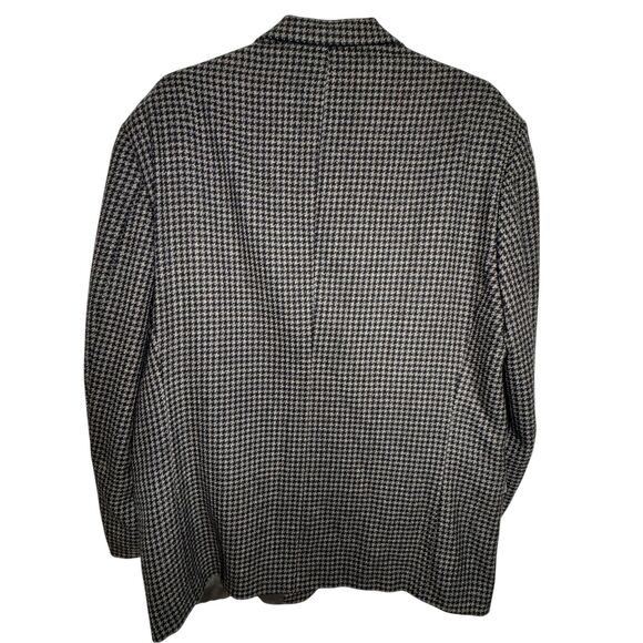 VTG Uoma Ungaro Gray Black Wool Sport Coat Jacket DIY Upcycle Cutters Crafters - Picture 2 of 12